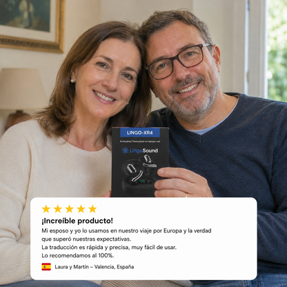LingoSound XR4 - Auriculares traductores de idioma en tiempo real